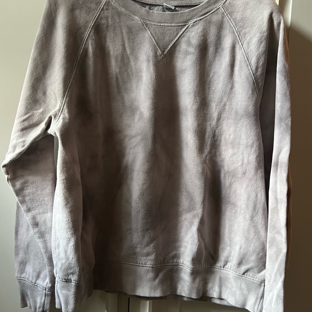Old Navy Grey Tie Dye Crewneck Sweatshirt